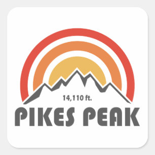 Sticker Carré Pikes Peak