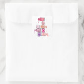 Sticker Carré Pile polonaise à ongles (Sac)