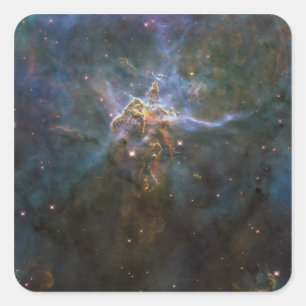 Sticker Carré Piliers de formation d'étoiles de la nébuleuse d