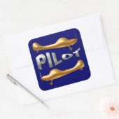 Sticker Carré Pilote (Enveloppe)