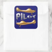 Sticker Carré Pilote (Sac)