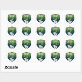 Sticker Carré Pine Creek Rail Trail (Feuille)