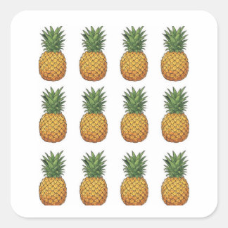 Sticker Carré Pineapple