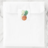 Sticker Carré Pineapple, watercolor. (Sac)