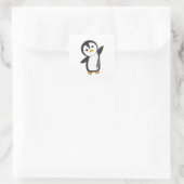 Sticker Carré Pingouin Animaux mignons Pour Les Enfants Oiseau D (Sac)