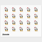 Sticker Carré Pingouin Christmas Snow Winter Animals Pingouins (Feuille)