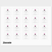 Sticker Carré Pink Food (Feuille)