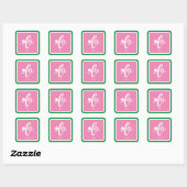 Sticker Carré Pink Green Kamala 2024 Dites Son Nom (Feuille)