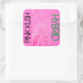 STICKER CARRÉ PINK KUSH HYBRID (Sac)