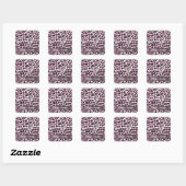 Sticker Carré Pink leopard (Feuille)