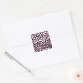 Sticker Carré Pink leopard (Enveloppe)