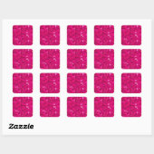 Sticker Carré Pink Shiny Sequin (Feuille)