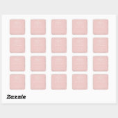 Sticker Carré Pink Vintage Wildflower Covid Wedding Sanitizing (Feuille)