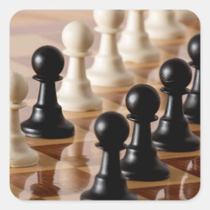 Sticker Carré Pions sur le tableau d'échecs