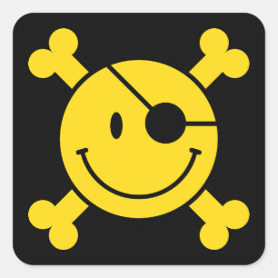 Sticker Carré pirate