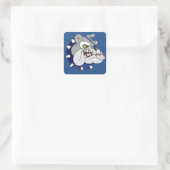 Sticker Carré Pirate Beasty Bulldog Zombie (Sac)