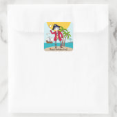 Sticker Carré Pirate kid birthday (Sac)