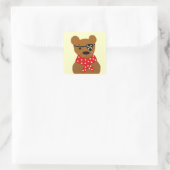 Sticker Carré Pirate Nounours (Sac)