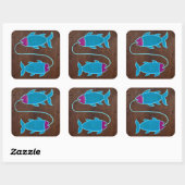 Sticker Carré Pisces 2008 (Feuille)