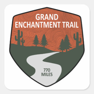 Sticker Carré Piste Grand Enchantment