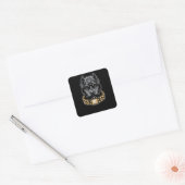 Sticker Carré Pitbull (Enveloppe)