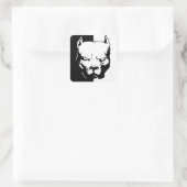 Sticker Carré Pitbull (Sac)