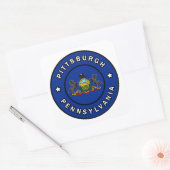 Sticker Carré Pittsburgh Pennsylvanie (Enveloppe)