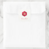 Sticker Carré PixDezines Honeycomb chinois Double appiness (Sac)