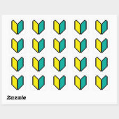 Sticker Carré Pixel 8 bits Wakaba / Mark Shoshinsha (Feuille)