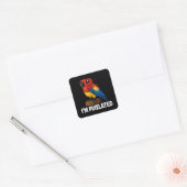 Sticker Carré Pixel Pixel Pixel Pixel Parrot Pixelé De La Jungle (Enveloppe)