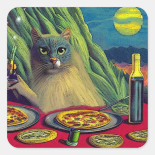 Sticker Carré Pizza Nip