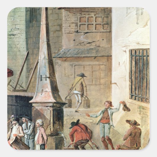 Sticker Carré Placez De l'Apport-Paris devant grand (Devant)