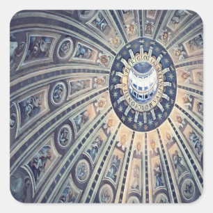 Sticker Carré plafond à dôme cool