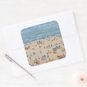 Sticker Carré Plage (Enveloppe)