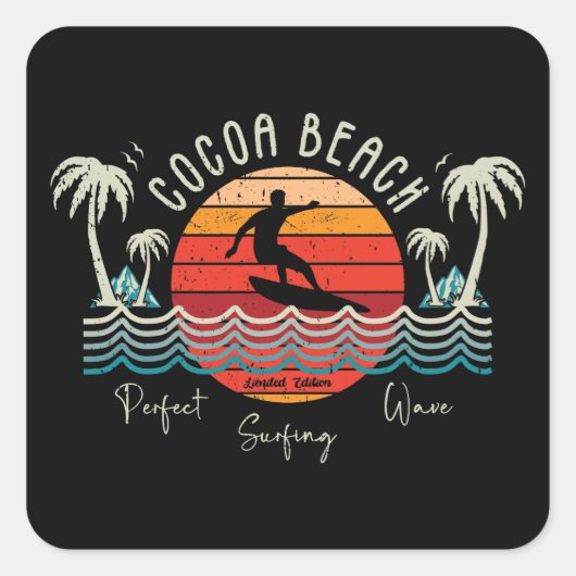 Sticker Carré Plage de Cocoa (Devant)