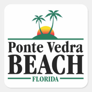 Sticker Carré Plage de Ponte Vedra