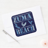 Sticker Carré Plage de Zuma (Enveloppe)