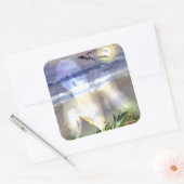 Sticker Carré Plage hantée (Enveloppe)