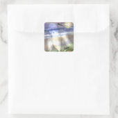 Sticker Carré Plage hantée (Sac)