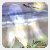 Sticker Carré Plage hantée (Devant)