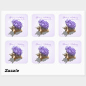 Sticker Carré Plage Hydrangea Purple (Feuille)