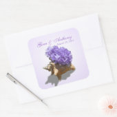 Sticker Carré Plage Hydrangea Purple (Enveloppe)