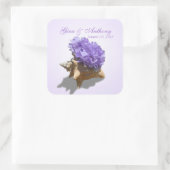 Sticker Carré Plage Hydrangea Purple (Sac)