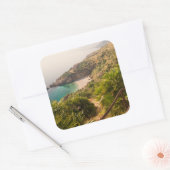 Sticker Carré Plage isolée à Lo Zingaro, Sicile (Enveloppe)