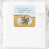 Sticker Carré Plage Seals Carré Enveloppe Starfish (Sac)