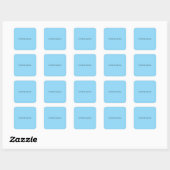 Sticker Carré Plain Minimalist Professional Modern (Feuille)