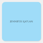 Sticker Carré Plain Minimalist Professional Modern (Devant)