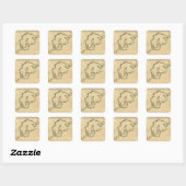 Sticker Carré Plan 2 pour l'Europe (Feuille)