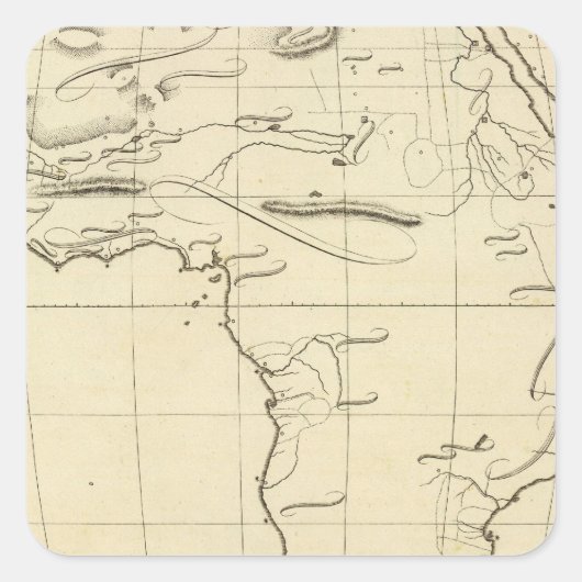 Sticker Carré Plan Afrique (Devant)