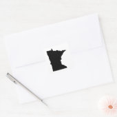 Sticker Carré Plan de l'État du Minnesota (Enveloppe)